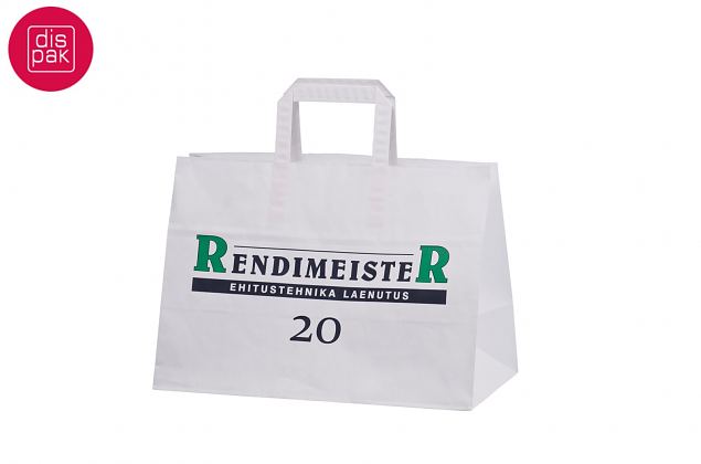 logo pealetr�kiga valged lamedate sangadega paberkotid 