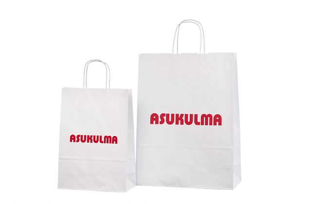 Valged paberkotid sobivad h�sti reklaamkinkide pakkimiseks. Pakume logo pealetr�ki v�imalust. Heli