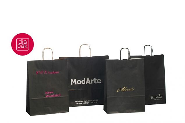 must n��rsangadega paberkott tr�kiga 