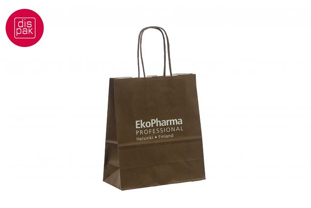 logo pealetr�kiga tumepruunid paberkotid 